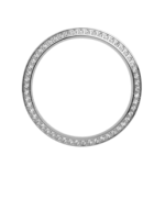 Bezel de schimb pentru ceas Chistina Collect, Argintiu, 32 mm, 54 Safire albe